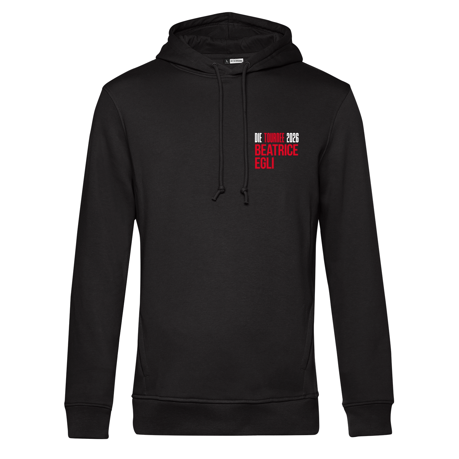 Hoodie  „Die Tournee 2026 – TANZEN LACHEN LEBEN“ in Schwarz