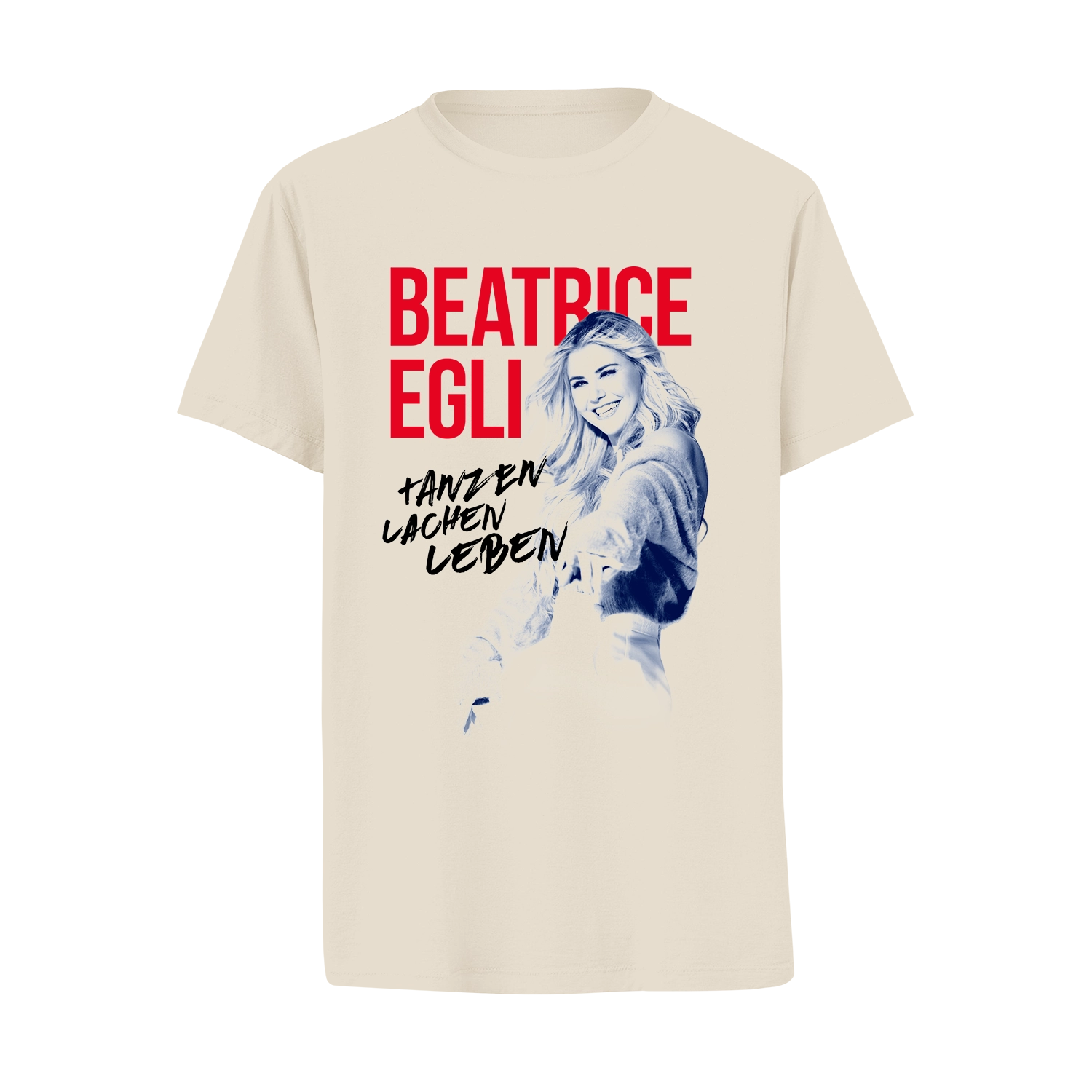 T-Shirt „Die Tournee 2026 – TANZEN LACHEN LEBEN“ in Beige