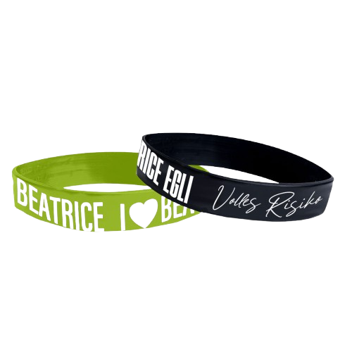 Silikonarmband "Volles Risiko" - 2er Set