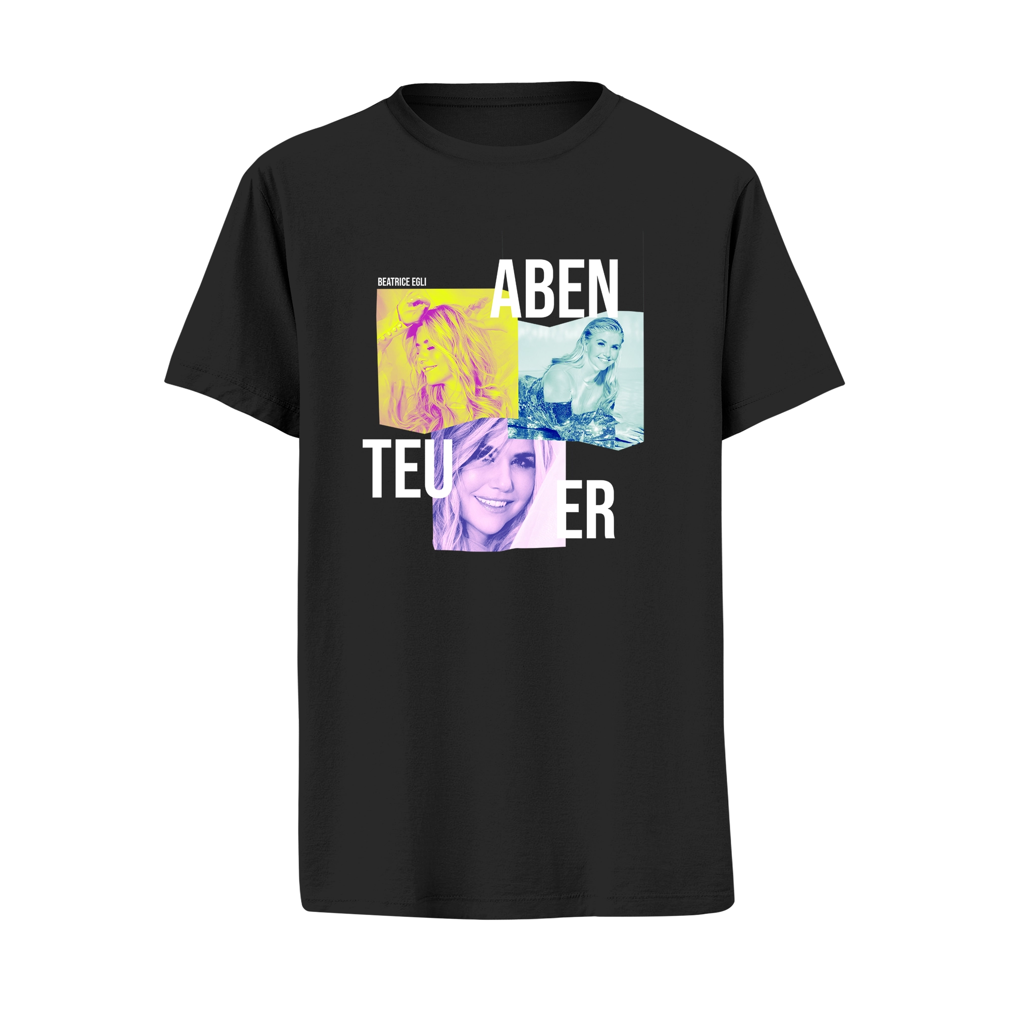 T-Shirt "Abenteuer" Schwarz