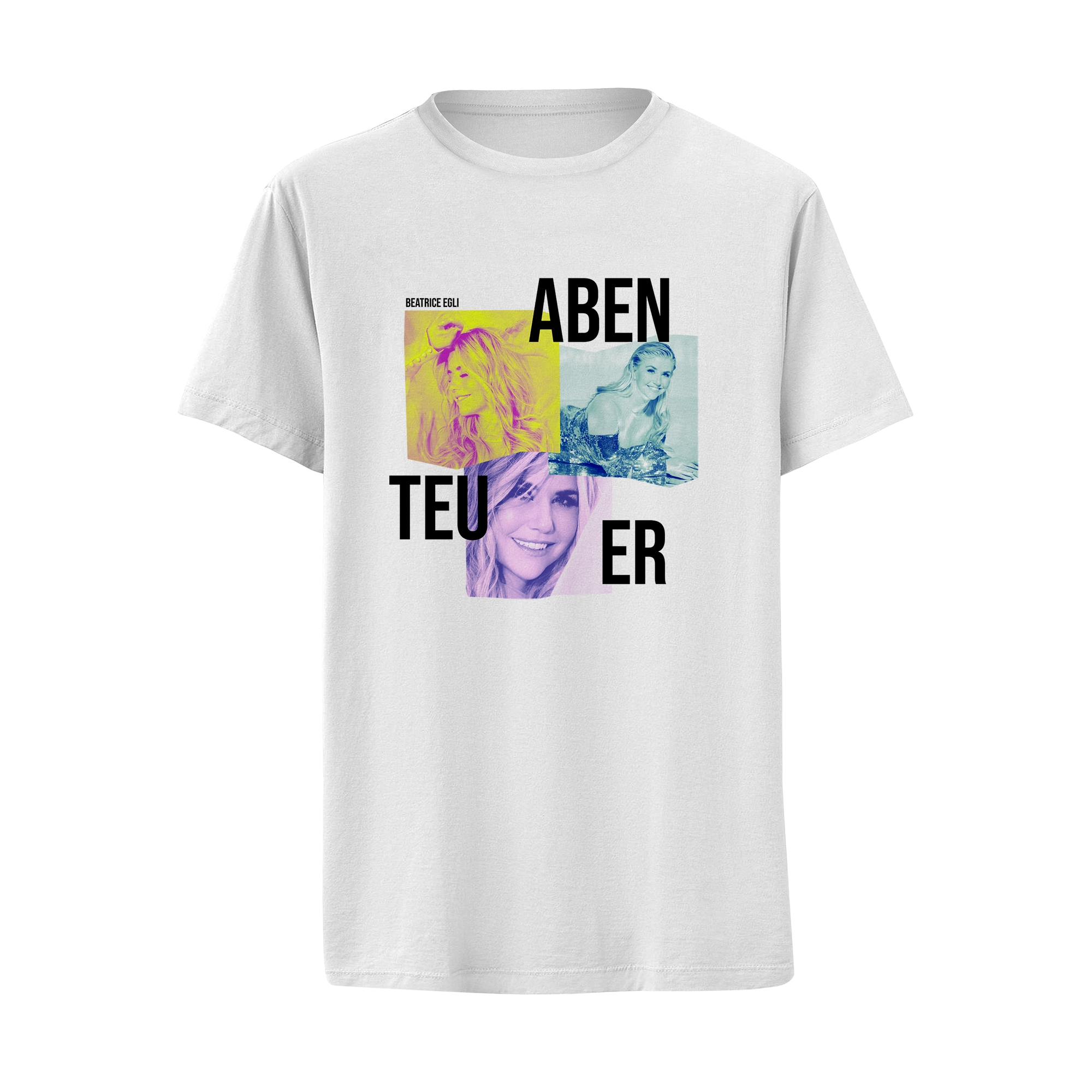 T-Shirt "Abenteuer" Weiß