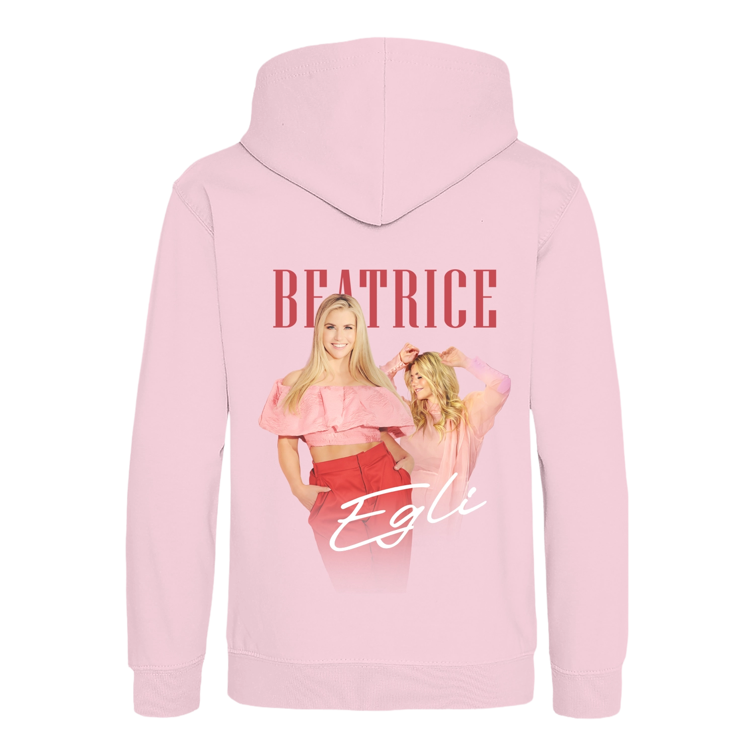 Kids Hoodie "Collage II" Baby Pink