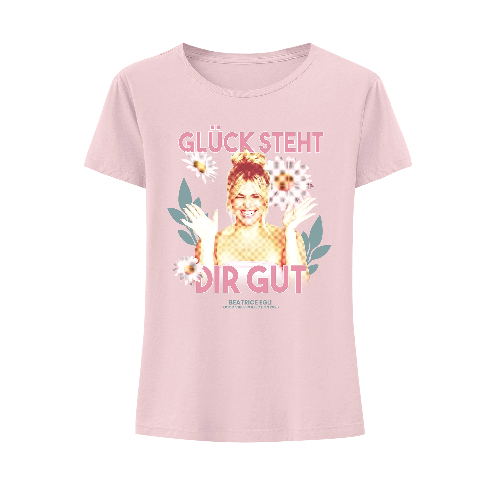 Damen-Shirt "Glück steht dir gut" Orchid Pink
