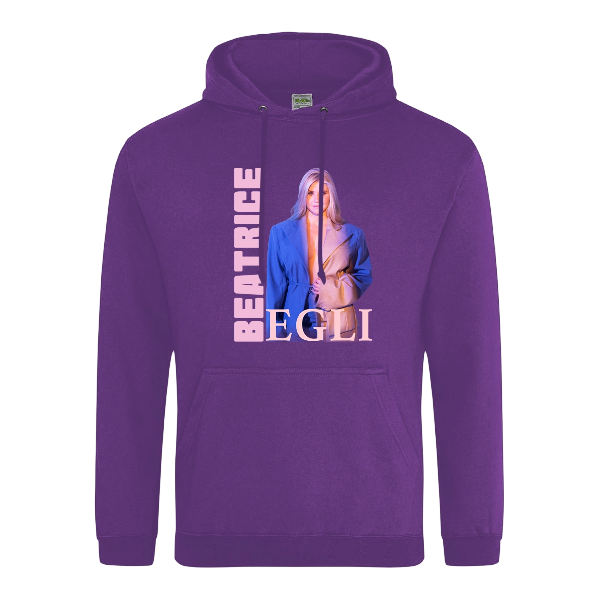 Hoodie "Pink Blue Suit" Purple