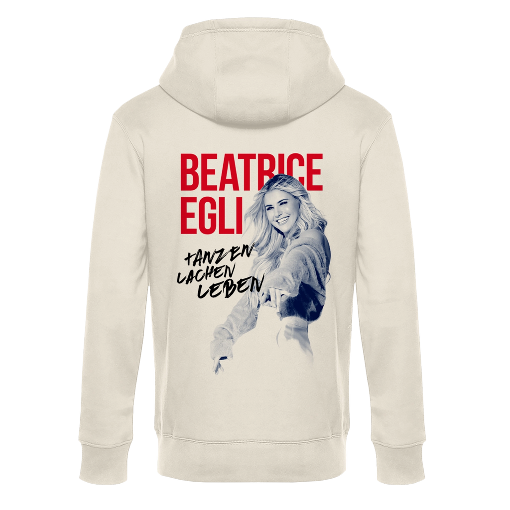 Hoodie  „Die Tournee 2026 – TANZEN LACHEN LEBEN“ in Altweiß