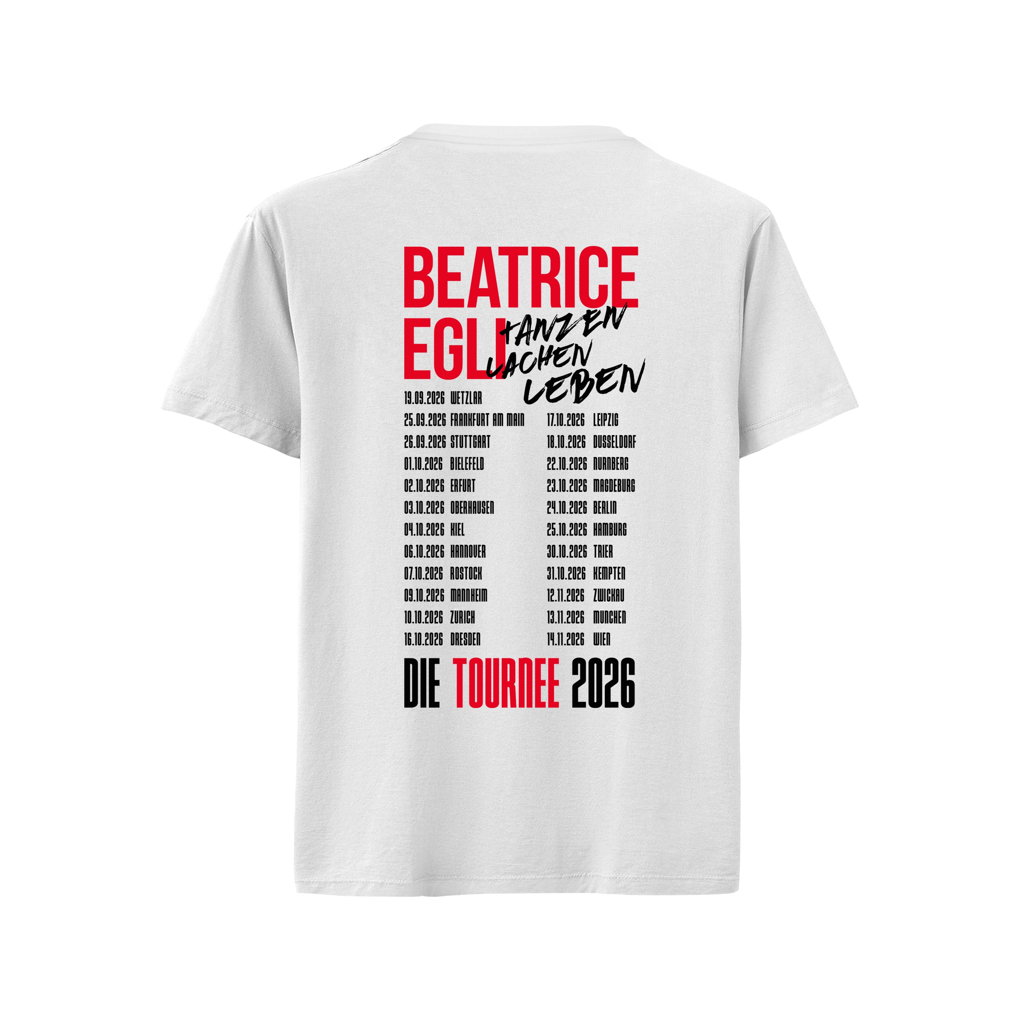 Kids T-Shirt "Die Tournee 2026" weiss