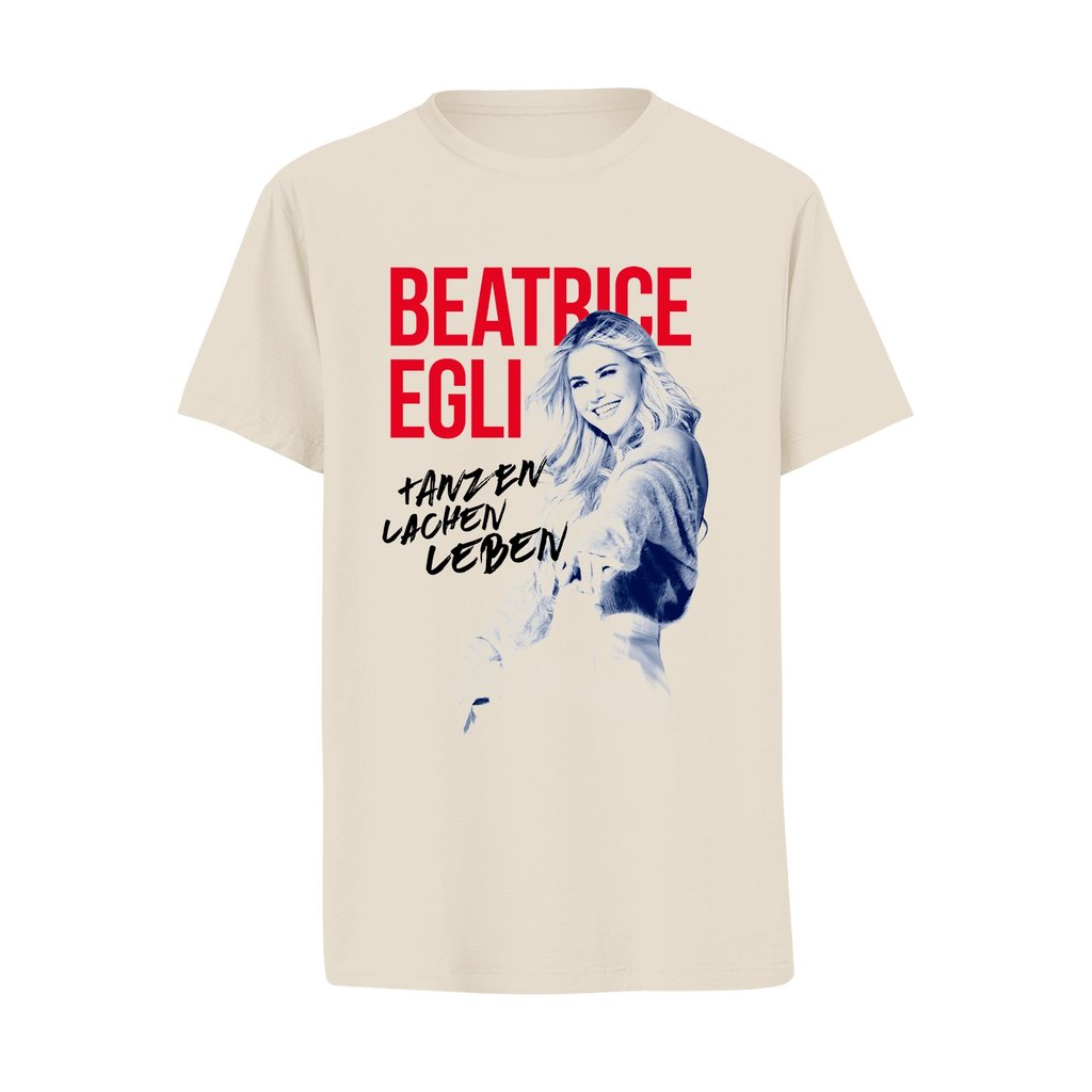 T-Shirt „Die Tournee 2026 – TANZEN LACHEN LEBEN“ in Beige